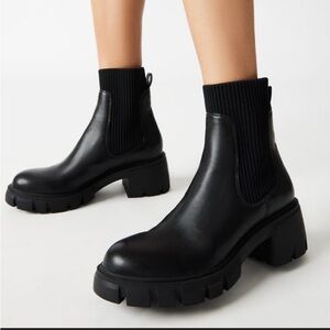 Steve Madden Black Leather Boot
